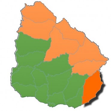 Rocha: alerta naranja hasta las 21 horas
