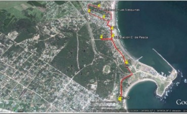 La Intendencia publicó el recorrido de La Paloma Corre 7K Nocturna