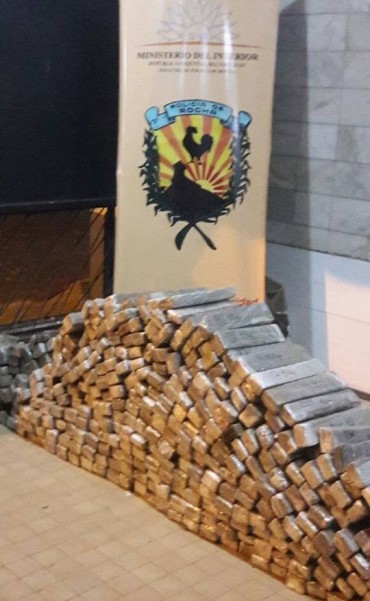 Incautan 320 kilos de marihuana en Rocha
