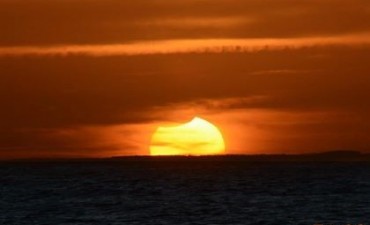 Así se vio el eclipse parcial de sol en La Paloma