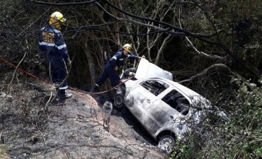 Despistó y se incendió