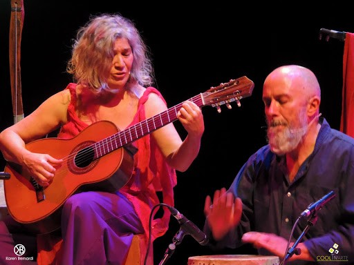 Berta Pereira y Pollo Píriz en el Club Social La Pedrera