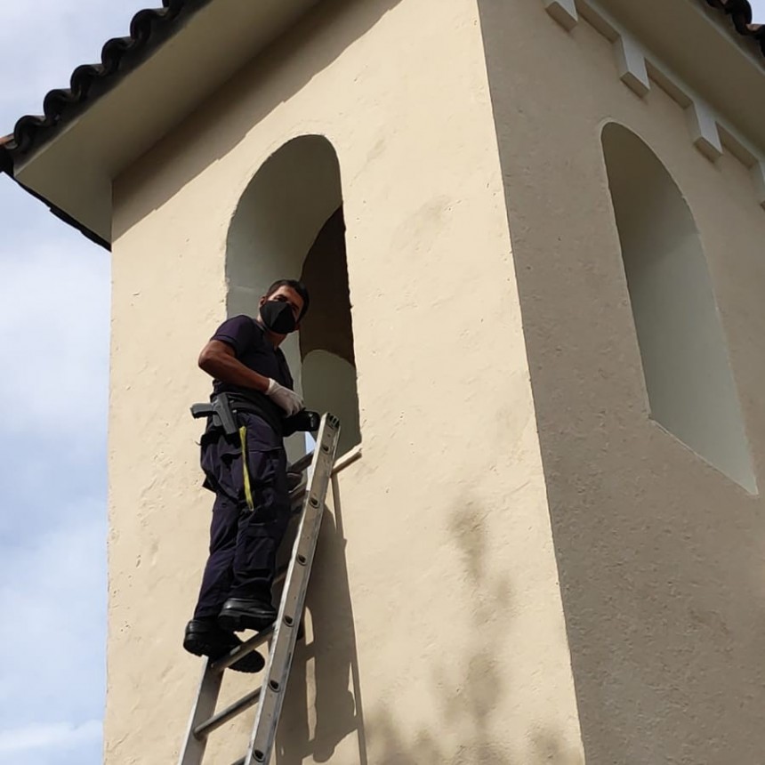 Insólito: robaron la campana de la Iglesia en La Pedrera