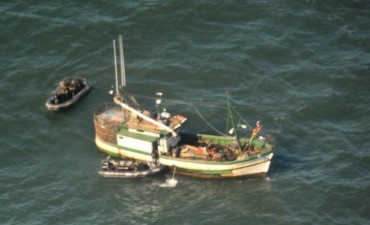 Armada capturó pesquero ilegal frente a costas de Rocha