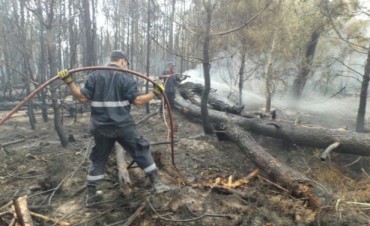 Punta del Diablo: continúan los trabajos para apagar el fuego