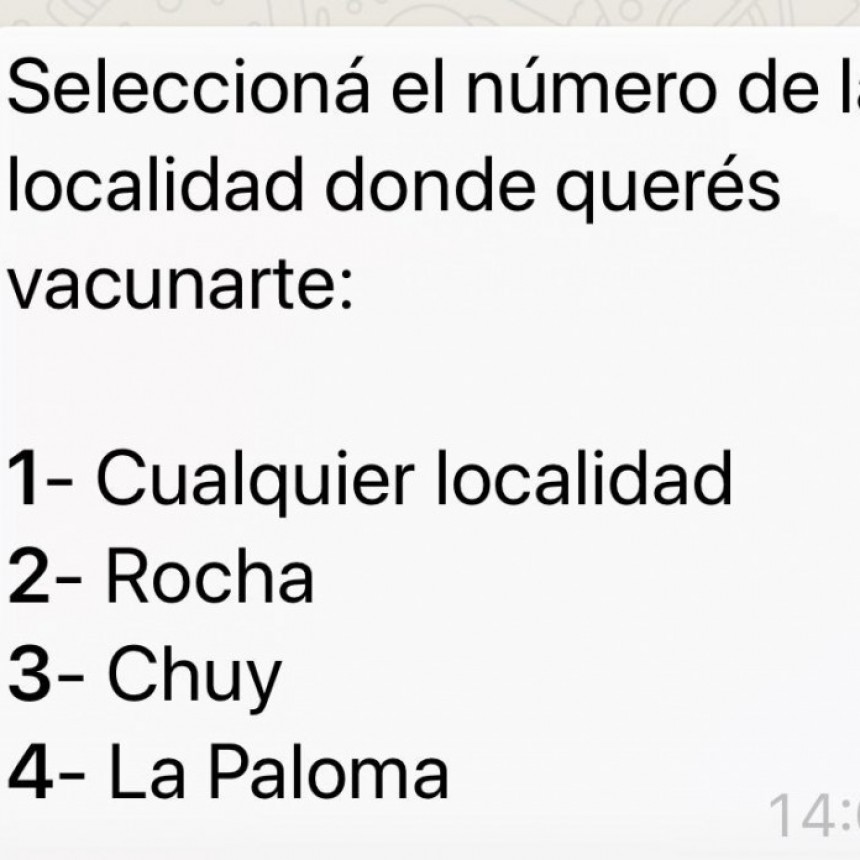 Ya está activada la opción para vacunarse en La Paloma