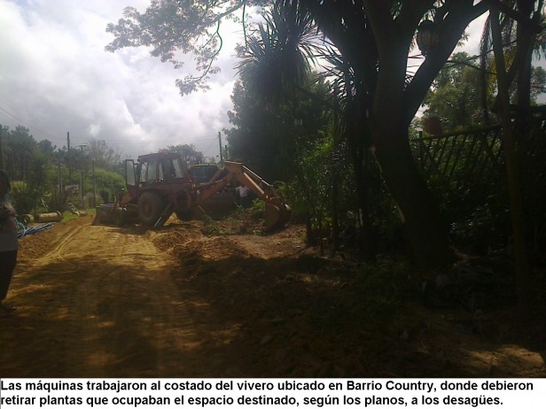 EL MUNICIPIO ESTÁ HACIENDO CUNETAS Y DESAGÜES PLUVIALES PARA EVITAR NUEVAS INUNDACIONES
