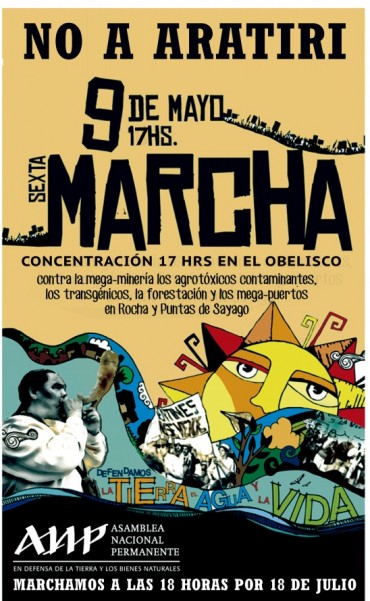 EL PRÓXIMO VIERNES SE REALIZARÁ EN MONTEVIDEO LA SEXTA MARCHA EN DEFENSA DE LA TIERRA