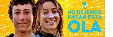Organizan campaña para apoyar a los surfistas de La Paloma Francisco y Delfina Morosini 