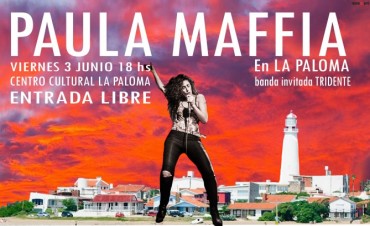 La cantante Paula Maffía dará un concierto en La Paloma