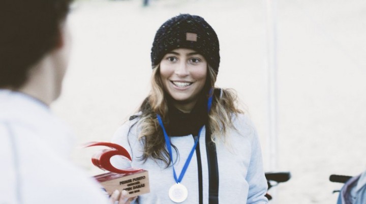 Delfina Morosini en lo más alto del Rip Curl Pro