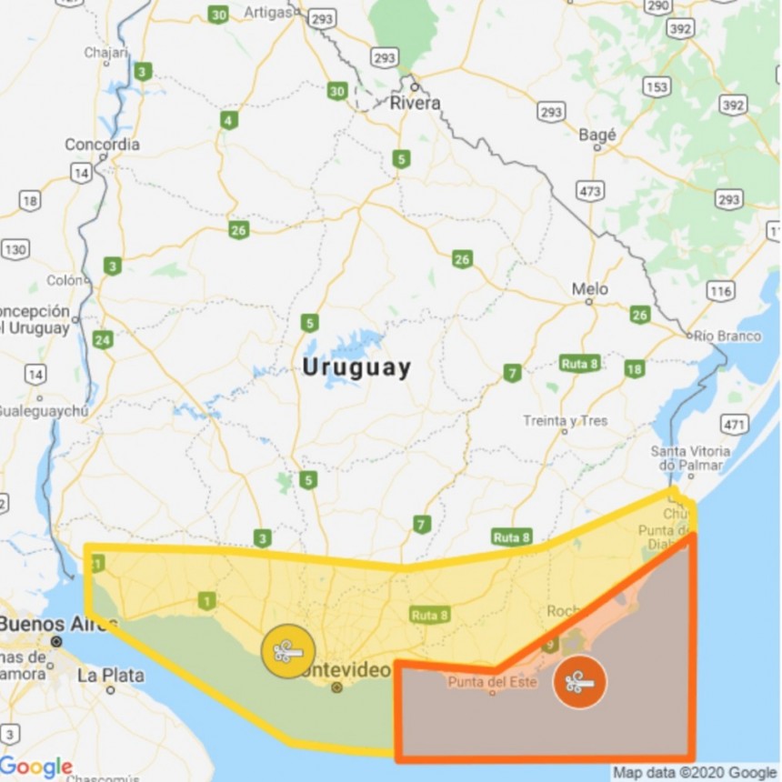 Rige alerta naranja por vientos fuertes y persistentes