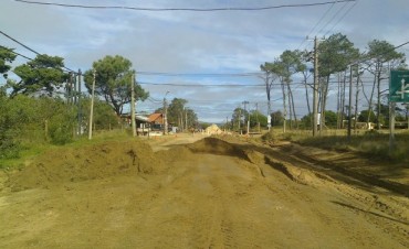 El Municipio de La Paloma comenzó la repavimentación de Sagitario