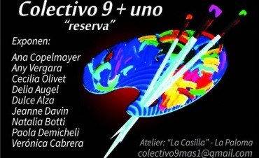 Muestra de pintura del colectivo “9 + Uno”