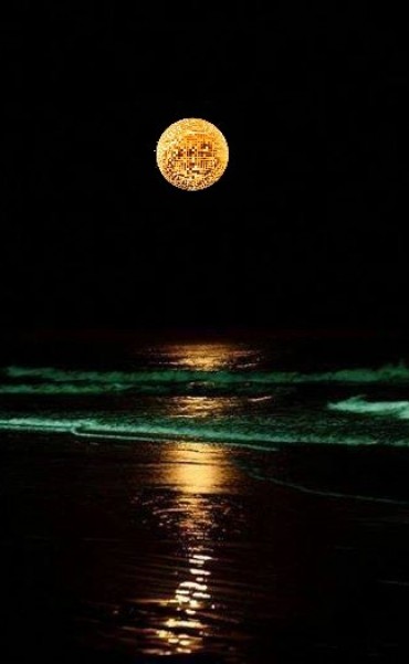 Noche de la nostalgia cerca del mar