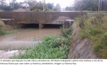 ¿Cómo se encuentra La Paloma con tanta lluvia?