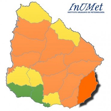Nuevamente rige alerta naranja