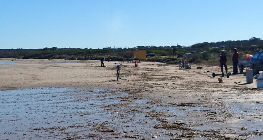 Vecinos de La Paloma limpiaron las playas