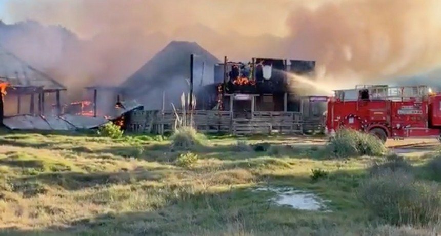 Incendio con pérdidas totales en La Aguada