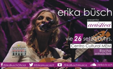 Erika Büsch se presenta en Rocha