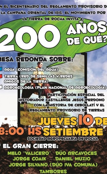 Gran evento del Movimiento por la Tierra de Rocha