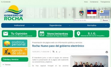 La Intendencia de Rocha presentó su nueva página web