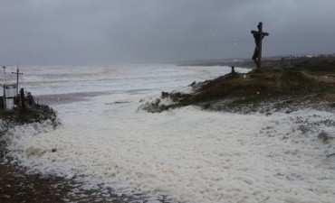 El temporal en La Paloma: hubo ráfagas de 105 km/h