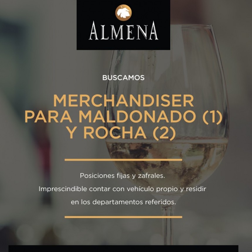 Oportunidad laboral para Rocha y Maldonado