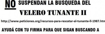 Tunante II: Familiares de la tripulación piden colaboración 