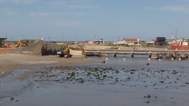 Continúan las obras en el Puerto de La Paloma