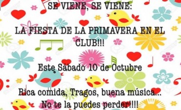 ¡Gran Fiesta de la Primavera en el Club Social La pedrera!