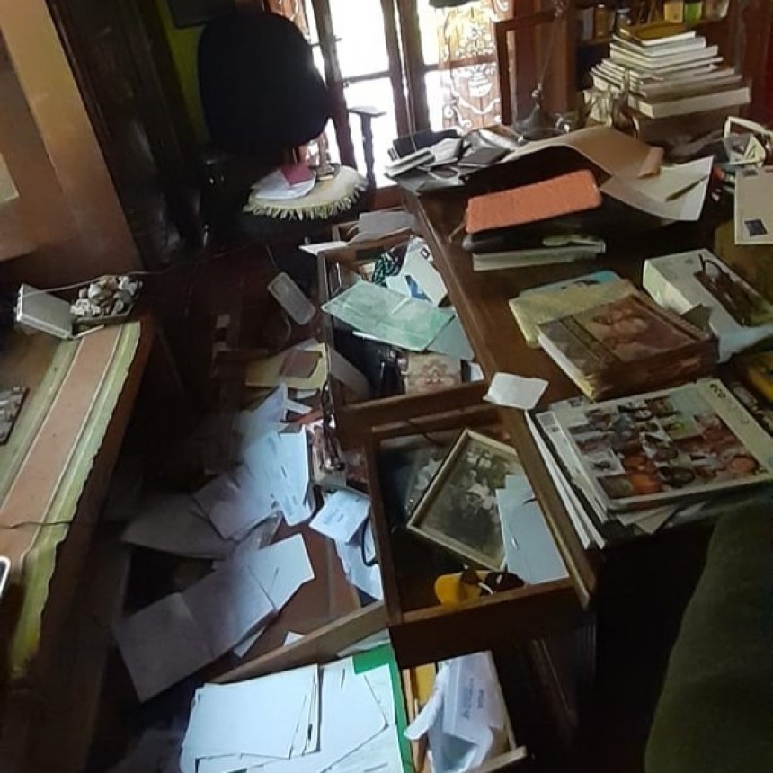 Destrozos en una casa a la que ingresaron con fines de robo