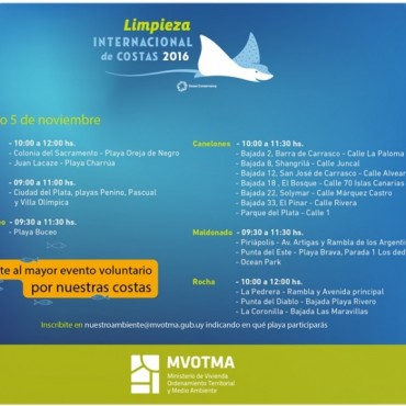 Se viene el Día Internacional de Limpieza de Costas