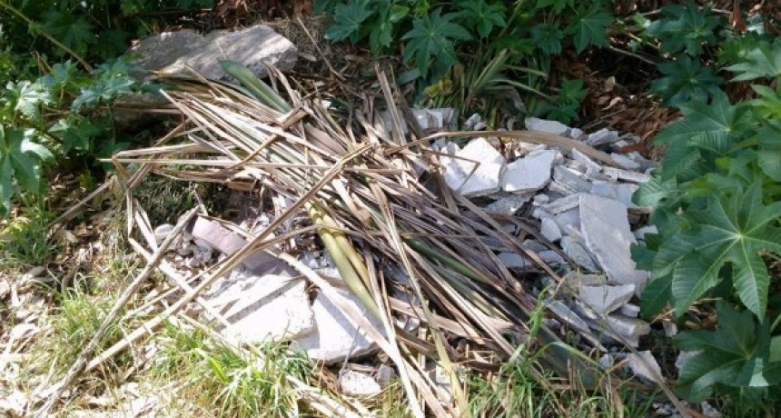 El Municipio reitera que está prohibido arrojar basura en el espacio público
