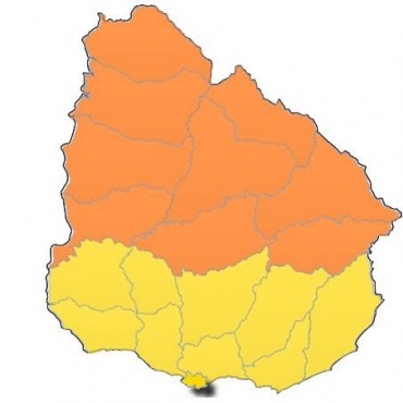 Rocha: rige alerta amarilla hasta las 7