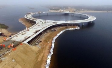 Quedó inaugurado el puente circular que une Maldonado y Rocha
