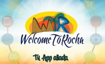 Una aplicación te da la bienvenida a Rocha