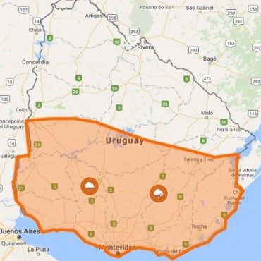 Inumet anuncia alerta naranja por tormentas fuertes y lluvias intensas