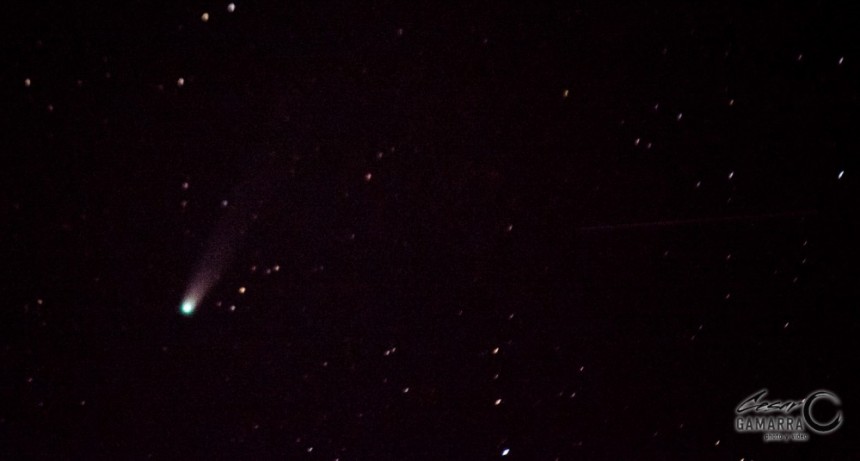Captan desde Rocha el paso del Cometa Leonard