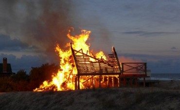 LA PEDRERA: MISTERIOSO INCENDIO DE UNA CABAÑA 