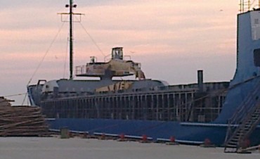 SEGÚN LAS EMPRESAS, EN OCTUBRE, EL BARCO COMENZARÍA EL TRANSPORTE DE MADERA DESDE LA PALOMA