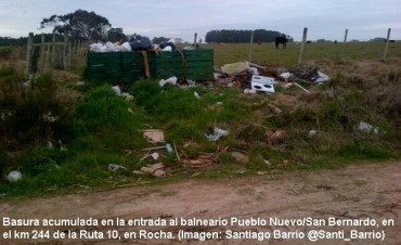 Reclaman por basura en San Bernardo